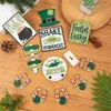 Decorazioni per feste Decorazioni per vassoi a più livelli per il giorno di San Patrizio Cartelli in legno Patricks Farmhouse Irish Shamrock Arrivo