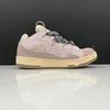 Designer sneaker klassisk trottoarkant sneakers mesh vävd snörning skor stil extraordinär sneaker präglade läder män kvinnor sneaker nappa kalvskinn gummi sko