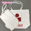 Lotte Japan Korea Mrt Marant Canvas Bag Fashion Shopping Bag Tygväska Tygväska 100% Cotton156