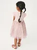 Vestido infantil de algodão puro para meninas, lindo vestido de princesa de verão