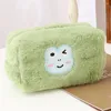 Borse per cosmetici 2024 Borsa portaoggetti in peluche carina Astuccio per matite di grande capacità Articoli da toeletta da viaggio Pochette per organizer per trucchi per animali dei cartoni animati