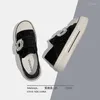 Casual Shoes Original Fashion Canvas Hook and Loop Small White Retro Online Celebrity Platform for Girls.