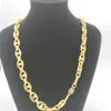 24 K Geel ECHT GOUD GF Gepofte Mariner Link Chain Ketting 10mm 23 6 Karabijn STAMP240a