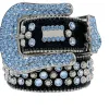 designer Belt Bb Sim Belts For Men Women Shiny Diamd Belt On Black Blue White Multicolour With Bling Rhinestes As Gift S s 19tQ#