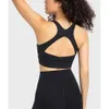 Lu aus Align Back Tanks High -End -Nylon Open Workout Fitnessstudio Tops High Impact gepolstert mit mittlerer Unterstützung Sport Bras Vollbeschwerde Brassiere Frauen Kleidung Zitronensport 2024