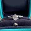 Dessingers Ring Männer und Frauen Breite und schmale Version Rose Paar silberte Luxurys Ringe Classic Sechs Stecker Diamond Ring Lady 269p