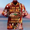 Hawaii Herrenhemden 3D Dart Club Print Kurzärmeliges kubanisches Hemd Urlaub Party Wear Lässige Vintage Streetwear Top Herrenbekleidung T1uB #