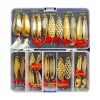 Skulpturer Hot Brilliant Metal Jig Spoon Fishing Lure Set 10/20/25/35st Wobblers Kit Pike Spoon Bait Fishing Tackle Pesca Isca Artificial