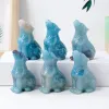 Rzeźby 1PC Naturalne kryształowe energię kamienne rzeźby w Trolleite Wolf Animal Figurines Prezent Ozdoby do dekoracji domu