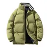 2023 streetwear winter nieuwe retro parka jas mannen verschillende kleuren bubble jas oversize warme effen jas faux suède pufferjack b9nx #