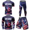 Survêtements pour hommes Hommes Spadenx Muscle Manches longues Rashguard T-shirts Lutte Arts martiaux Pantalons Cody Lundin MMA Vêtements Running Compression