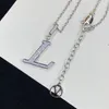 With BOX Luxurys Designers Necklace fashion men's charm jewelry luxurys necklaces clavicle chain gift for girlfriend boyfrien253d