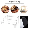 Racks Akryl Display Risers Clear 3/4 Tier Parfym Display Holder 30cm Figurer Desktop Showcase Jewelry Rack för att dekorera/organisation