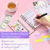 Mandala padrão a6binder orçamento folhas soltas caderno diário planejador dinheiro dinheiro financeiro mão livro material de escritório