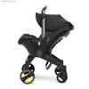 Strollers# Baby Stroller 4-in-1 autostoeltje geschikt voor pasgeborene kinderwagens Veiligheidskarretjes en lichtgewicht vouwen Q240328 Q240429