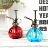 Cans 1 PC Glass Watering Can Pot Vintage Plant Mister Brass Pressure Sprayer Retro Pumpkin Spray Bottle Antique Copper Sprinkler