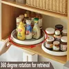 Hooks Kitchen Rotatable Seasoning Rack Oil Salt Sauce And Vinegar Round Multifunctional Finishing Storage