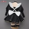 in Stock UWOWO Kuki Cosplay Maid Dr Game Genshin Impact Fanart Kuki Shinobu Maid Cosplay Maid Dr Halen Costume i4wP#