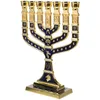 Portacandele Portacandele per feste da tavolo Decoro per candeliere a 7 rami Menorah Hanukkah Desktop