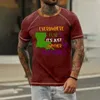 T-shirts pour hommes T-shirt Raglan rétro à manches courtes col rond lettre impression hauts chemise pour hommes vêtements surdimensionnés Y2k haut