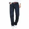 Shan BAO Männer Gerade Lose Winter Jeans Fleece Dicke und Bequeme Warme Marke Kleidung Busin Casual Große Größe Jeans V52F #