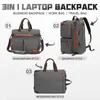 Laptopa plecak 3 w 1 torba komputerowa 17,3 cala dla mężczyzn kobiety Messenger ramię torebka Torebka biznesowa 24328