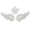 Stickers 1 set of unique carving crafts European style ceiling background wall decoration corner flower corner decals frame wall door fur