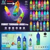 Original Randm Tornado 9000 Puffs Pro Disposable vape pen 9k puff vape bang 263ml prefilled cartridges pod 650 mah rechargerable battery LED light color kit