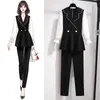 Women's Two Piece Pants Spring Summer Women Suit Korean Loose Large Fashion Set Female Long Sleeve Temperament Outfit