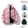 Giacca a vento da uomo Cott Down Giacca imbottita Maschile spesso caldo Cerniera Colletto alla coreana Capispalla Parka impermeabile Cappotto Taglia europea WJ01 q4GO #