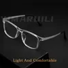 YIMARUILI Ultra Light Square Comfortable Large Eyeglasses Pure Fashion Optical Prescription Glasses Frame Men HR3068 240313