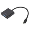 Conversor ANPWOO USB3.1Type-C para VGA USB até 1080p Full HD efeitos visuais, cabo adaptador com mais economia de energia