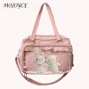 Umhängetaschen Mode Handtaschen Kawaii Tasche Japanische Messenger Umhängetasche mit Anhänger Tote Geldbörse für College Student Mädchen