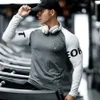 men Bodybuilding Lg Sleeve Shirt Male Casual Fi Skinny T-Shirt Gym Fitn Workout Tees Tops Running Quick Dry Clothing Z5dJ#