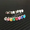 Tillbehör 240st 8Colors Punk Diamond Spikes Nitets/Rhinestone Studs Decor Nitets For Leather/Belt/Handbag DoubleDed Rivet DIY +Tools