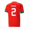 22 23 Marokańskie koszulki piłkarskie Hakimi Maillot Marocain Ziyech En-Nesyri Football Shirts Men Kid Kit Harit Saiss Idrissi Boufal koszulka narodowa Maroc 88 88