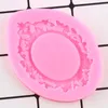 Bakningsformar 3D -ramkaka kant Silikonformar Diy Relief Lace Cupcake Topper Fondant Decorating Tools Candy Chocolate Gumpaste