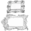 Frames 2 Pcs Manicure Mini Po Frame Props Vintage Decor Picture Kit Resin Ornament For Display