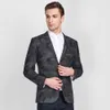 Alta qualidade inverno homens fino manga completa 60% lã cinza camo fi blazers fenda traseira casual festa de casamento homem casaco s9d4 #