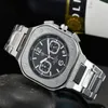 BR Brand Sport Quartz Bell Multifunction Watch Men Men Stainless Steel Calendar Ross Square Watch Factory Drop2653