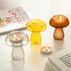 Kerzenhalter Ins Pilz Glashalter Kreative Form Kerzenständer Desktop Ornamente Mini Party Dekoration