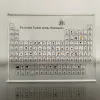 Das Miniatur-Periodensystem zeigt Elemente auf Acrylbasis im Chemieunterricht für Kinder, echte Elementproben, Buchstabendekoration