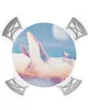 Столовая ткань Звездное небо кит Звездные реки Облака круглая скатерть эластичная крышка прямоугольник