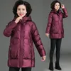 Manteau en duvet pour maman, nouvelle collection automne/hiver 2023, Parka confortable, moyen Lg, vêtements d'hiver pour femmes, P61 c18T #