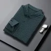 2022 Nouveauté Hommes Seaml Dr Chemise de haute qualité Rayures décontractées Lg Chemises à manches Busin Formelles Chemises à rayures pour hommes Q31k #