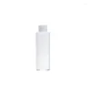 Bouteilles de stockage Bouteille en plastique vide transparente rechargeable, couvercle rabattable blanc, épaule plate PET 100ml120ml150ml200ml250ml, conteneur d'emballage