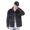 2213 Winter Fall Fi Dual Pocket Patchwork Casual Loose Denim Coats Teens Lg Sleeve Versatile Outwear Delicate Jean Jacket 025J#