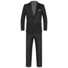 men Gentleman Suit 2Pcs Formal Uniform Lg Sleeve Lapel Blazer Jacket with Pants Office Meetings Busin Wedding Party Outfits W37B#