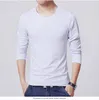 2024 MRMT HERS T-SHIRTS 3 BASIC COLERS LG SLEEVE Slim Men T-shirt Young Man Pure Color Tops Tees Shirt O-Neck för Male I3U7#