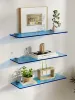 Racks Colored Acrylic Wall Shelf Living Room Background Wall Decoration Storage for Store Wall Hanging Shoe Bag Rack Bathroom Stand